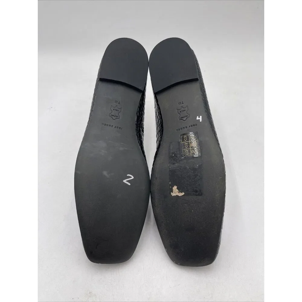 Women’s Tory Burch Georgia Ballet Flats Black Size 7M - Picture 5 of 5